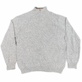 Chaps Quarter-Zip Knit Sweater, Oatmeal Marl, XL