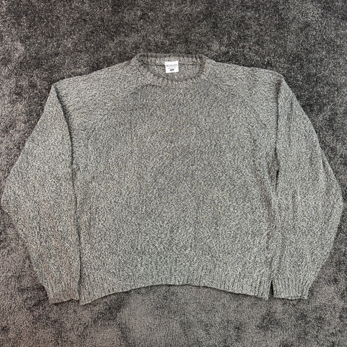 Columbia Grey Marl Crewneck Sweater, Men's M