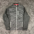 Back of black Puma PWRWARM zip jacket size M