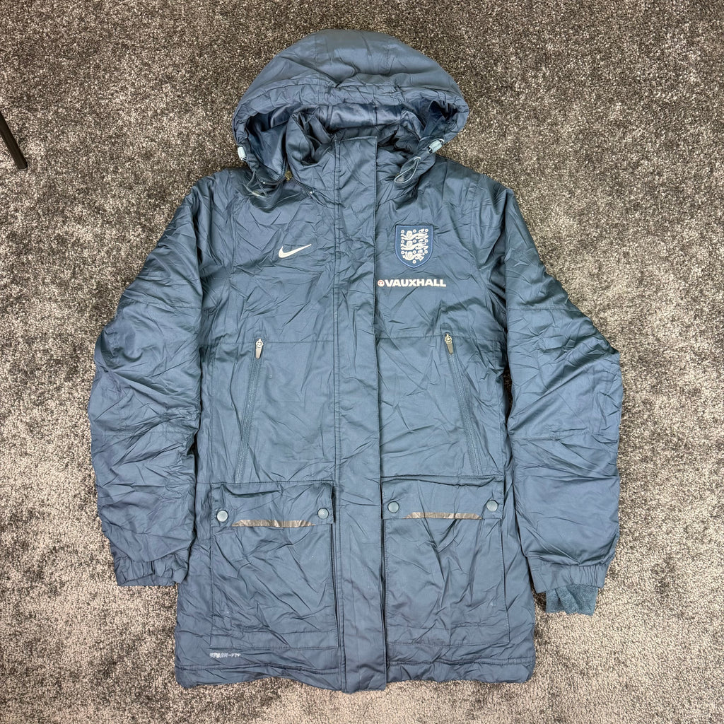 Back of the Nike Storm-FIT England hooded jacket