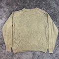 Front of olive-grey Columbia crewneck sweater, men's size L
