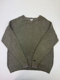 Columbia Olive Green V-Neck Knit Sweater – L