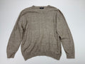 Nautica beige marl V-neck sweater front