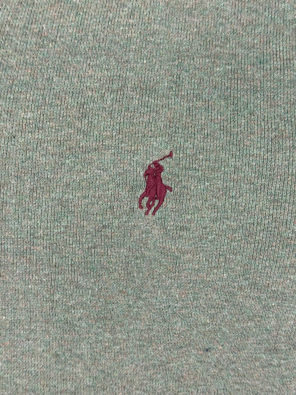 Burgundy embroidered pony logo