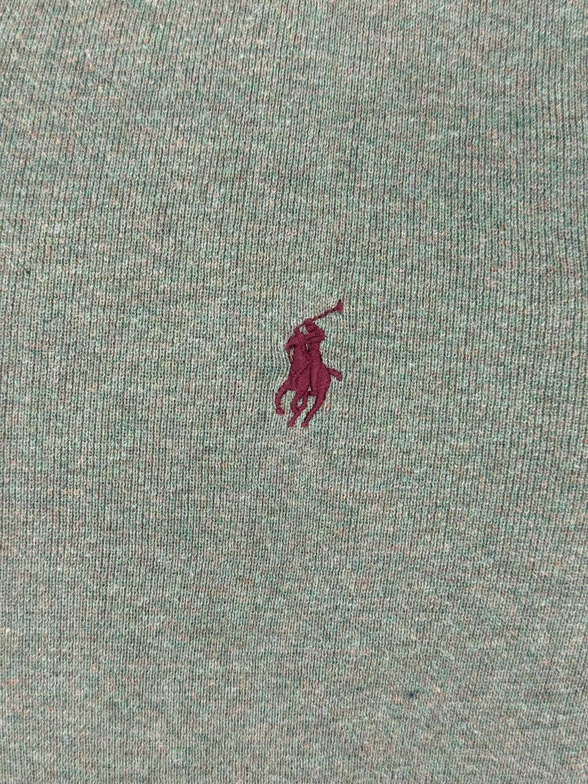 Burgundy embroidered pony logo