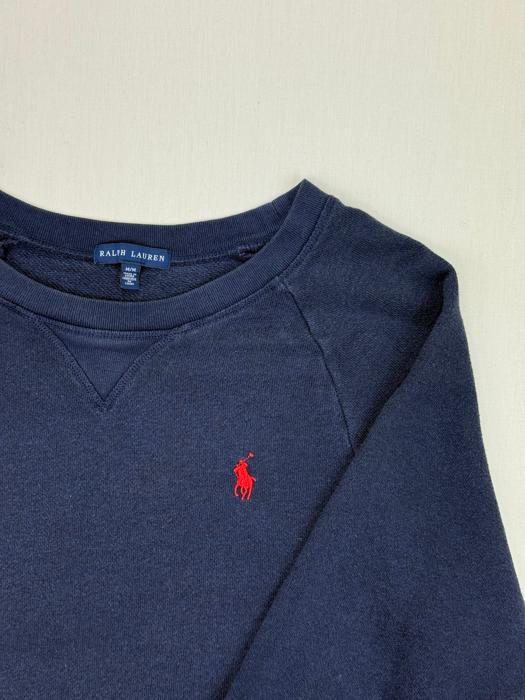 Ralph Lauren Navy Crewneck Sweatshirt – M