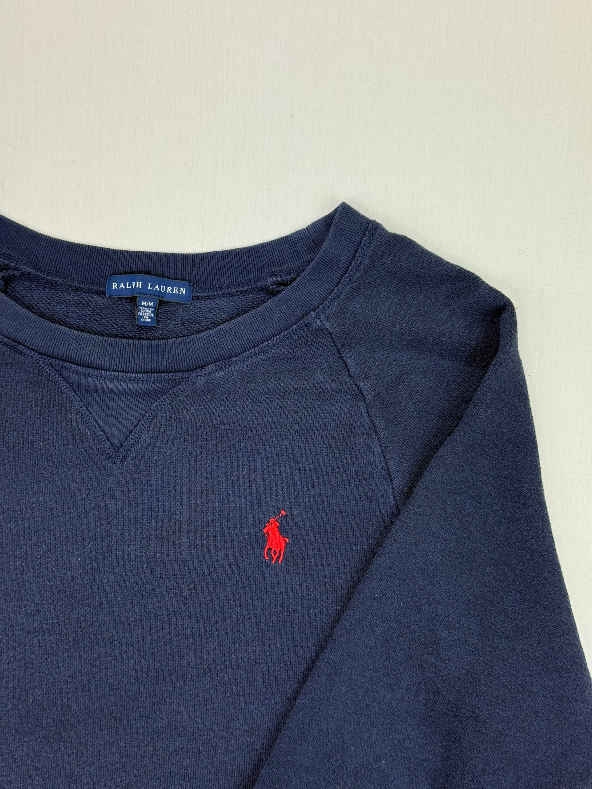 Ralph Lauren Navy Crewneck Sweatshirt – M