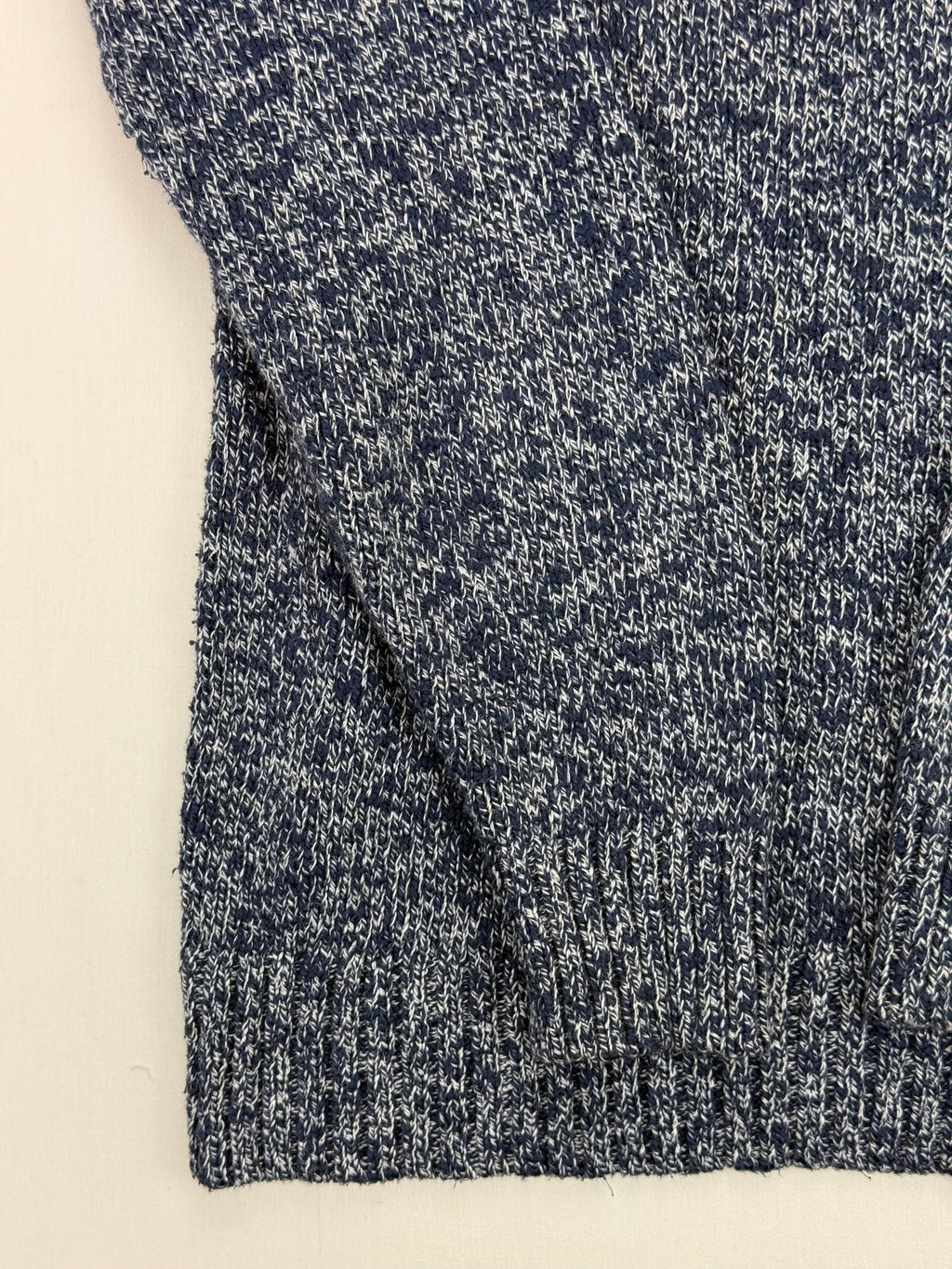 L.L.Bean Navy Marl Crewneck Knit Sweater – M Regular