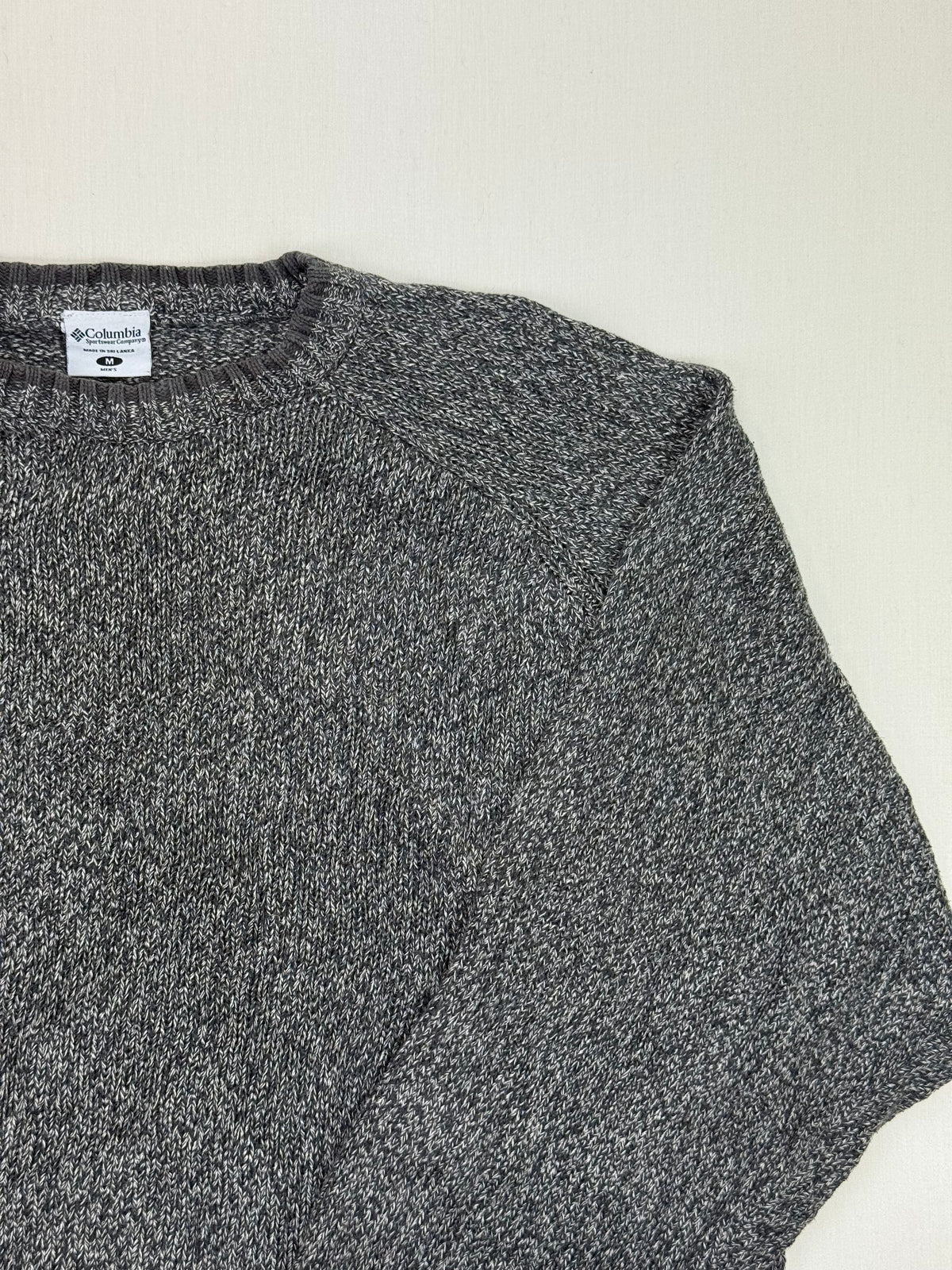 Columbia Grey Marl Crewneck Knit Sweater – M