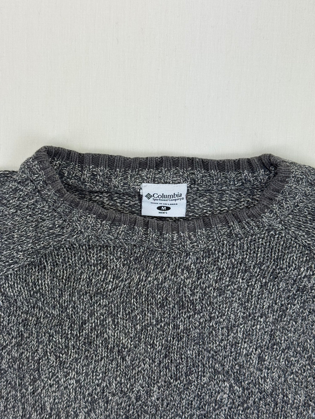 Columbia Grey Marl Crewneck Knit Sweater – M