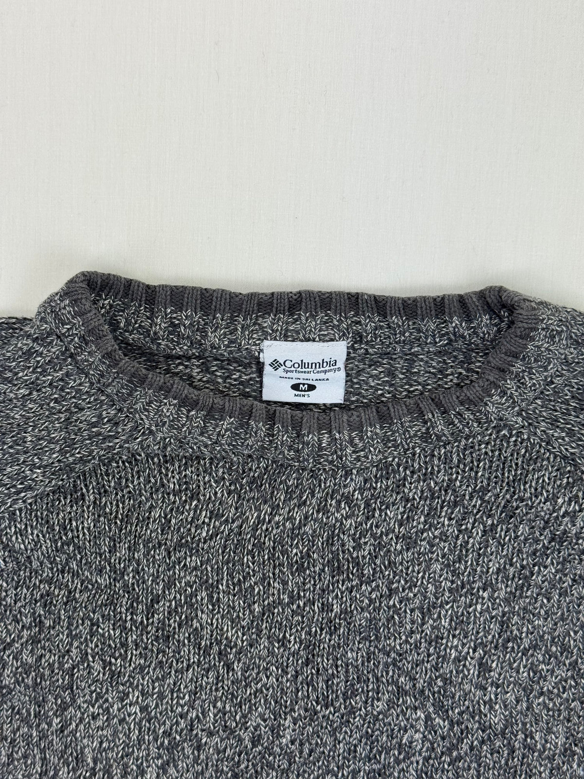 Columbia Grey Marl Crewneck Knit Sweater – M