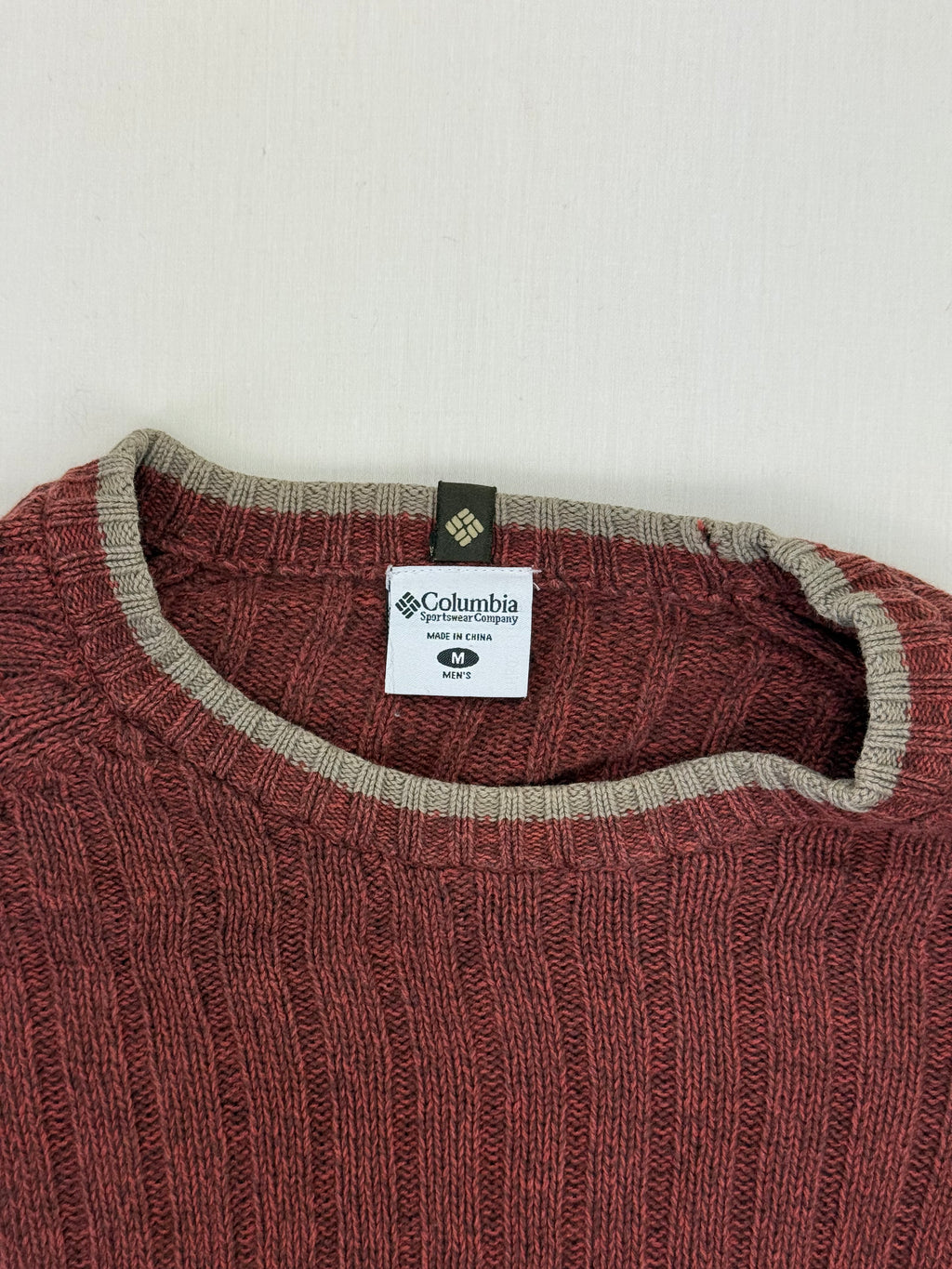 Columbia Rust Brown Crewneck Knit Sweater – M