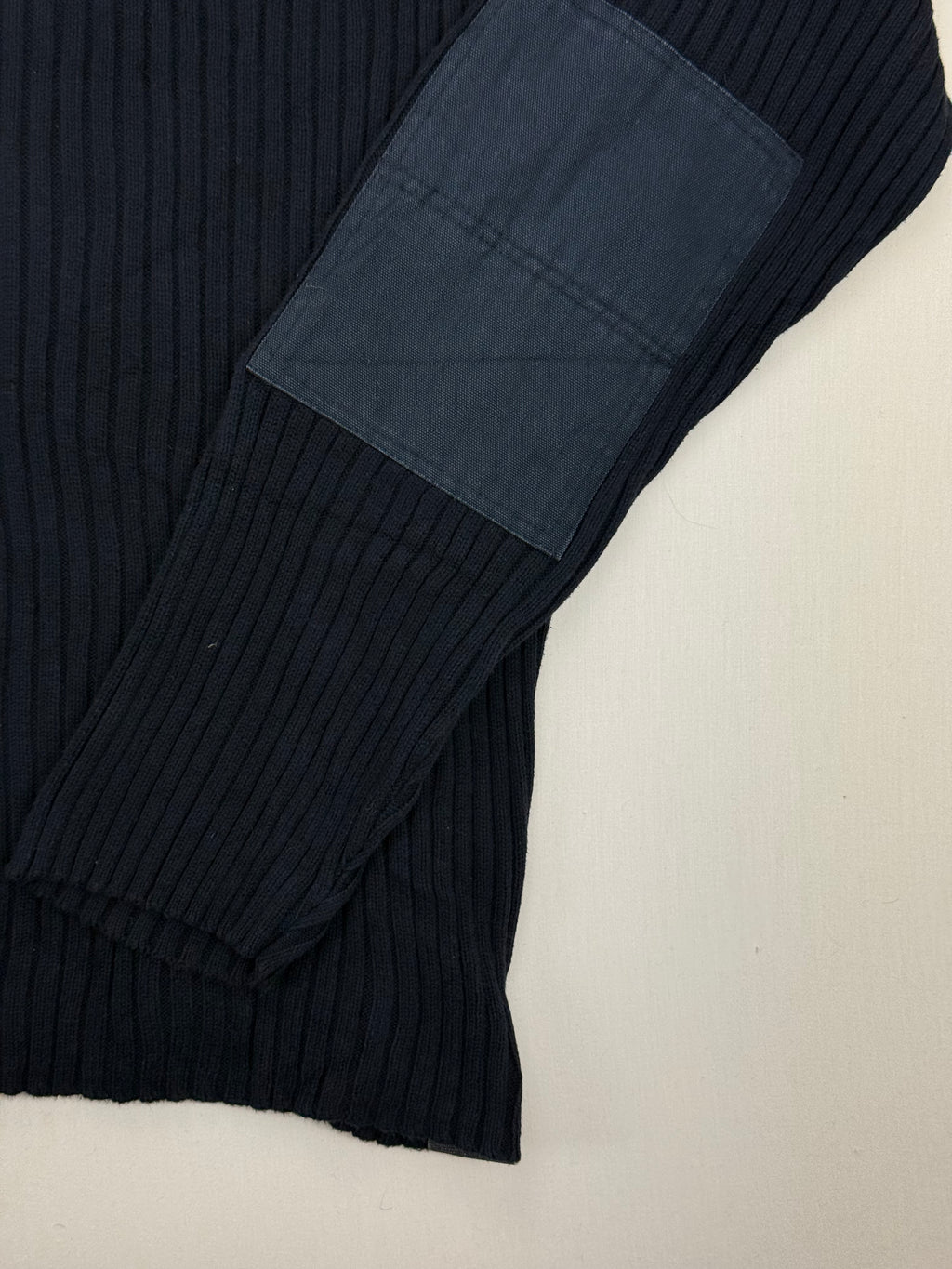 Nautica Jeans Co. Navy Ribbed Quarter-Zip Sweater – XXL