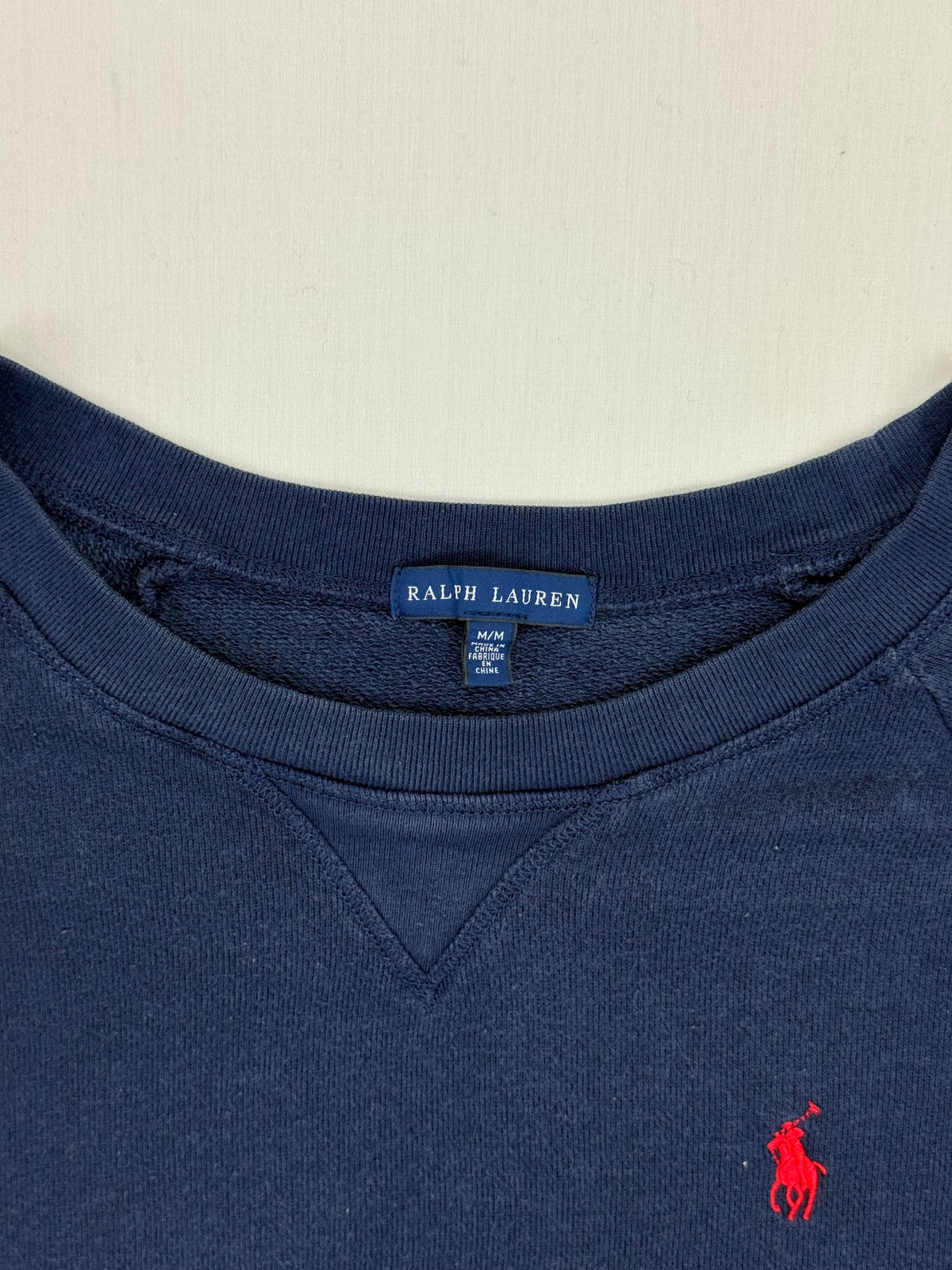 Ralph Lauren Navy Crewneck Sweatshirt – M