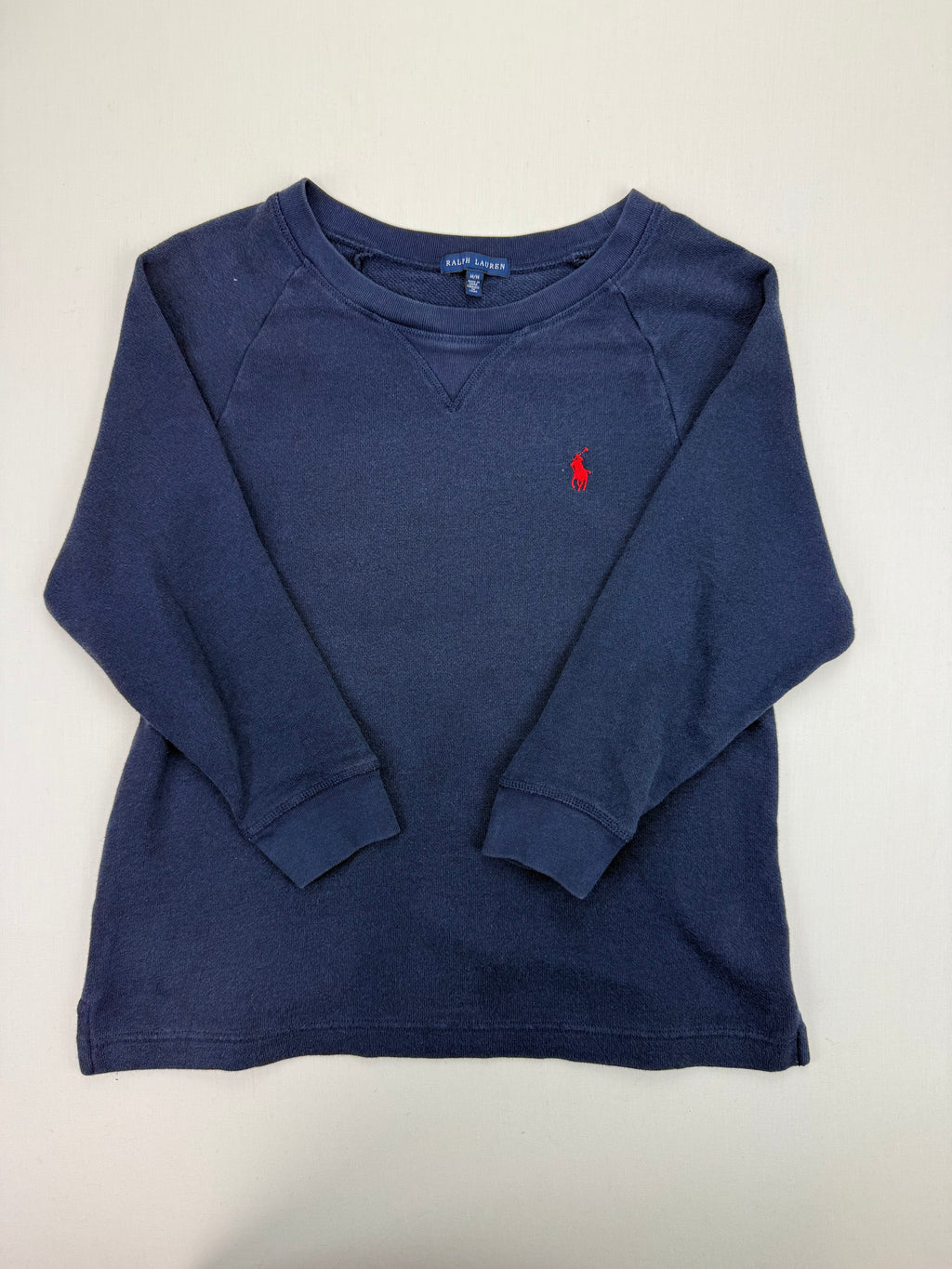Ralph Lauren Navy Crewneck Sweatshirt – M